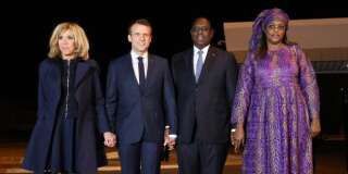Emmanuel Macron et son épouse en compagnie du couple présidentiel sénégalais.