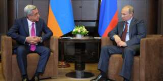 Vladimir Poutine et Serzh Sargsyan en 2014 (illustration)