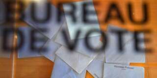 Une urne électorale lors du 1er tour des élections législatives, le 11 juin 2017.
