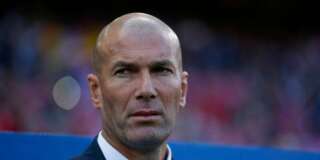 Zinédine Zidane lors d'Atlético Madrid-Real Madrid le 10 mai 2017.