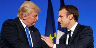 Emmanuel Macron et Donald Trump en conférence de presse le 13 juillet à l'Elysée.