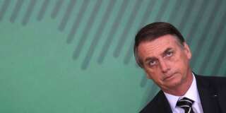 Jair Bolsonaro lors de sa cérémonie d'investiture.