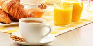 breakfast with coffee  orange...