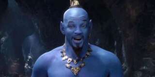 Dévoilé lors des Grammys, le nouveau teaser d'Aladdin met en scène un Génie bien trop bleu selon les internautes.