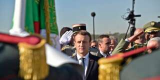 Le Président Emmanuel Macron en visite officielle à Alger, en décembre 2017.