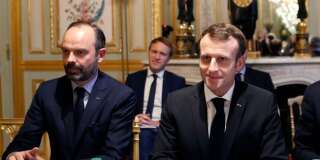 Édouard Philippe et Emmanuel Macron à l'Élysée le 10 décembre 2018.