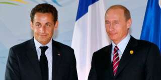 Nicolas Sarkozy et Vladimir Poutine en juin 2007 au sommet du G8