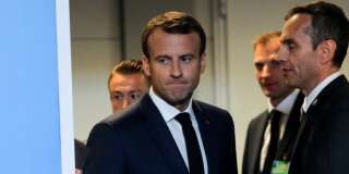 Emmanuel Macron au sommet de l'OTAN à Bruxelles le 12 juillet.