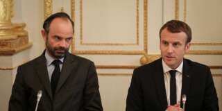 Edouard Philippe et Emmanuel Macron à l'Elysée en octobre 2017.