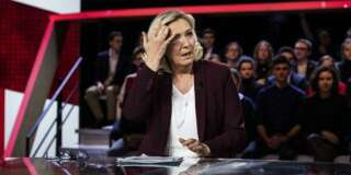 Marine Le Pen sur le plateau de France 2 pour