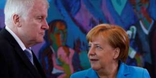 Horst Seehofer et Angela Merkel à Berlin le 13 juin 2018.