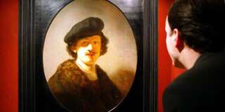 Un autoportrait de Rembrandt à 28 ans.