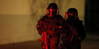 Des forces de sécurité à Strasbourg ce jeudi 13 décembre.