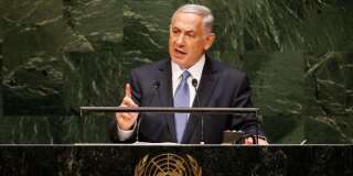 Le premier ministre israélien Benjamin Netanyahu à l'assemblée générale des Nations Unies en 2014. REUTERS/Mike Segar
