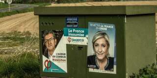 Jean-Luc Mélenchon et Marine Le Pen, deux grandes gueules qui font leur entrée à l'Assemblée.
