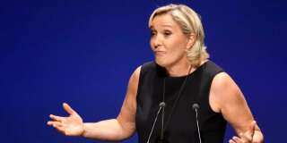 Anti-Macron et anti-immigration, la ligne sans surprise de Le Pen pour les européennes.