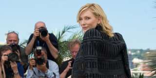 Cate Blanchett lors du photocall de 'Carol' le 17 mai 2015 à Cannes.
