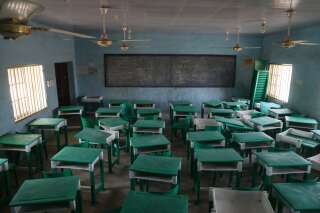 Une classe vide à Jangebe, un village de l'Etat de Zamfara, situé dans le Nord-Ouest du Nigeria, le 27 février 2021