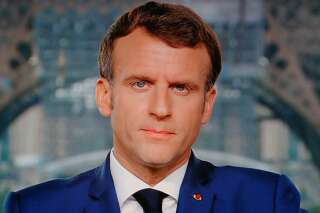 Le président Emmanuel Macron lors de son allocution télévisée du 12 juillet 2021.