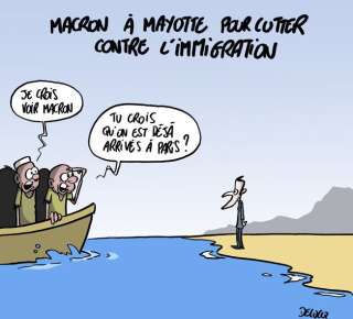 Le Président Macron est en déplacement à Mayotte.
