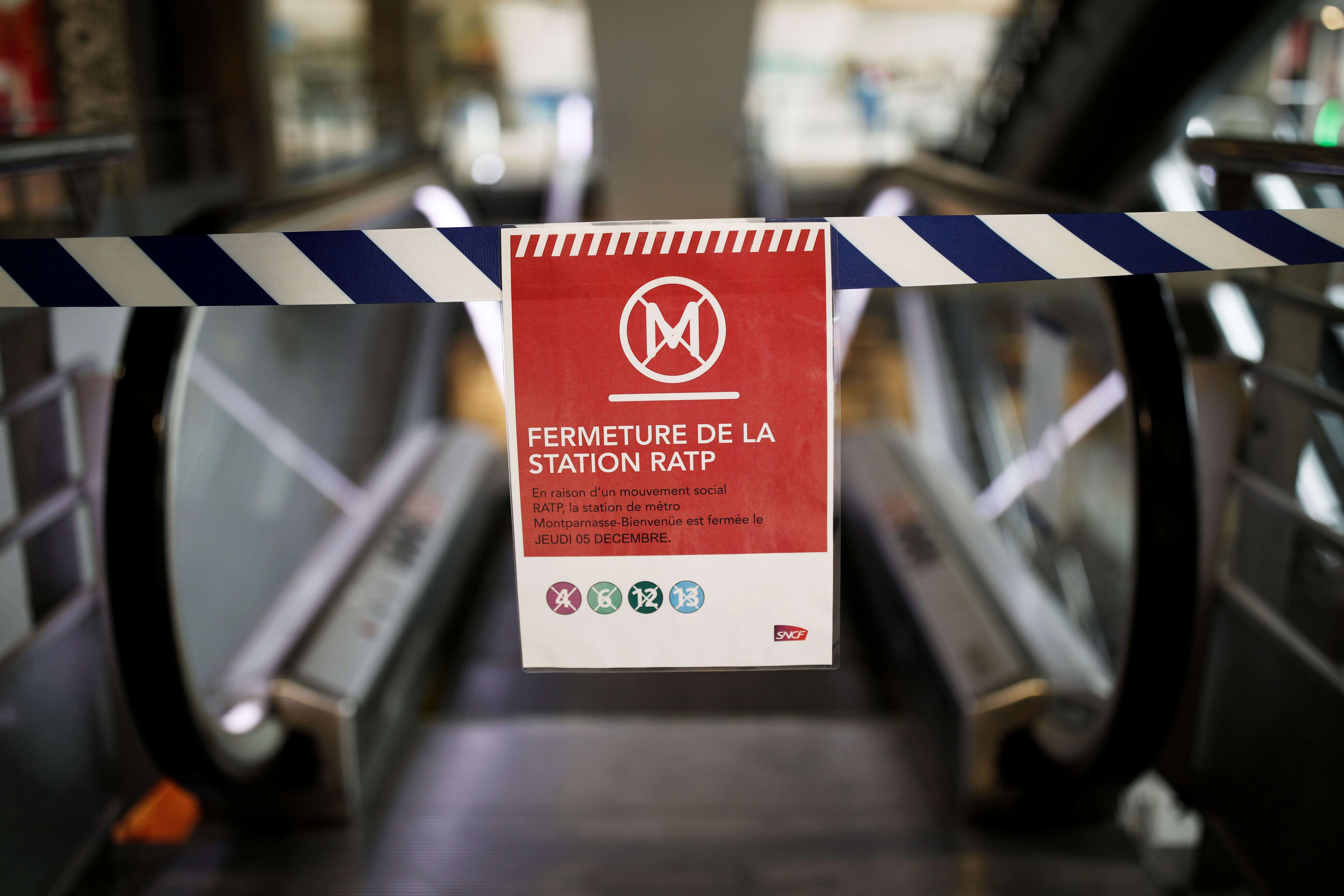 Après la grève RATP, un remboursement sera proposé aux voyageurs touchés par les lignes fermées comme sur cette photo gare Montparnasse.