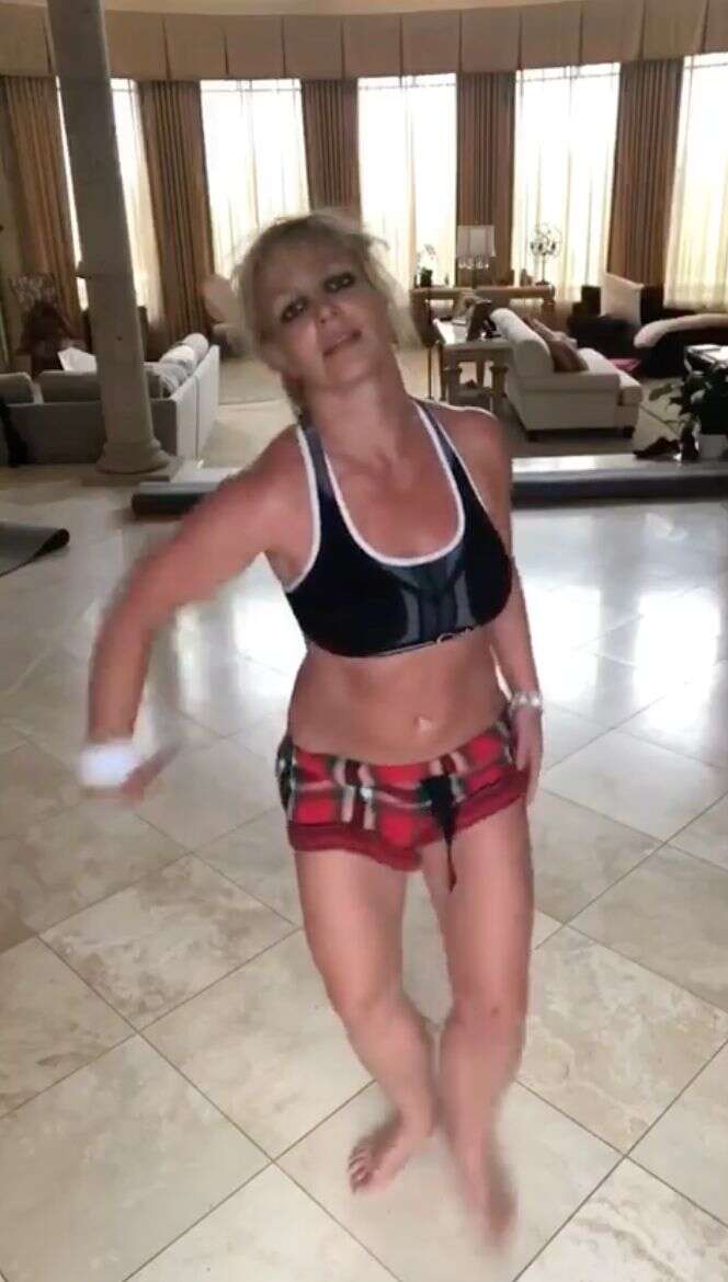Britney Spears dans une vidéo Instagram fin janvier 2021