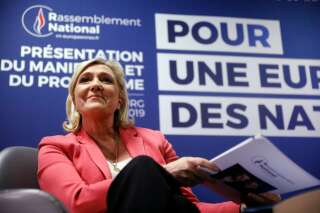Marine Le Pen lors d'une conférence consacrée à 