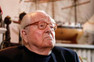 Jean-Marie Le Pen, founder of France's far-right National Front political party, reacts during an interview with Reuters in Montrerout, France, February 27, 2018.  Picture taken February 27, 2018.  REUTERS/Charles Platiau