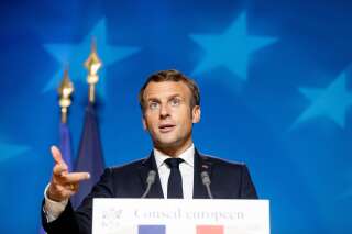 Emmanuel Macron lors du précédent Conseil européen le 2 octobre à Bruxelles.