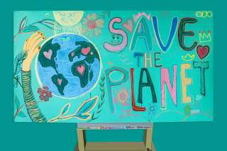 Beautiful poster for ''Save the Planet'' campaign