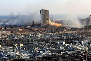 Une photo montrant les conséquences de l'explosion au port de Beyrouth, au Liban, le 5 août 2020.