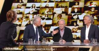 (Dominique de Villepin face à Bernard-Henri Lévy sur France 2 sur le sujet d'une intervention française en Ukraine)