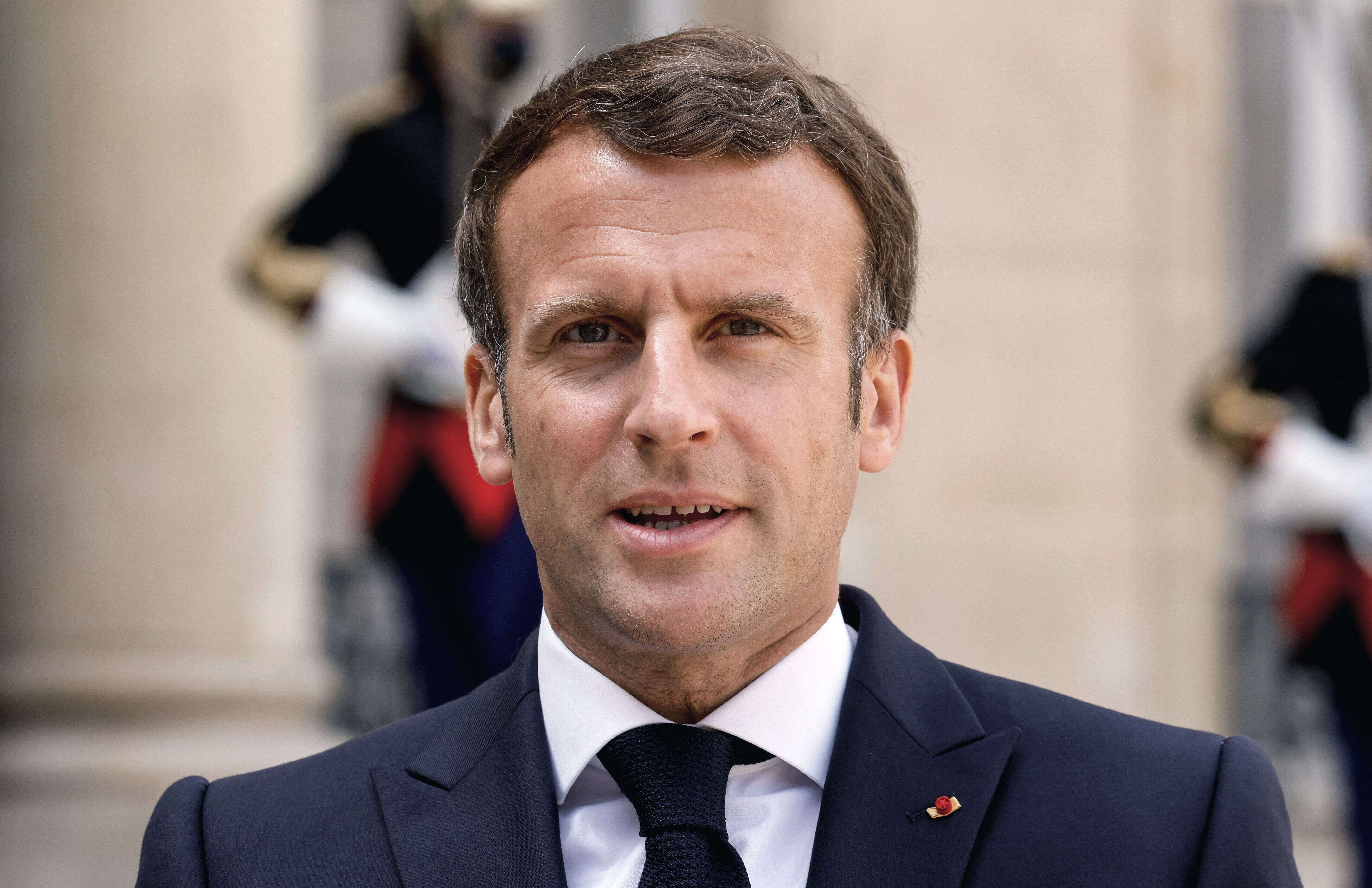 Emmanuel Macron, ici à l'Élysée, le 29 avril 2021.