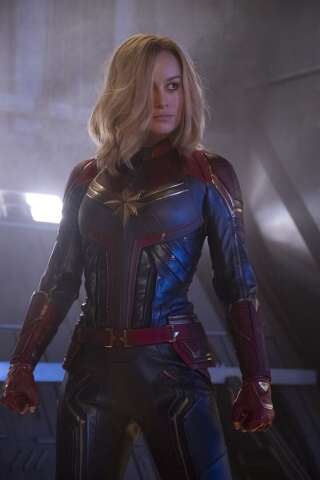 Brie Larson, l'actrice qui incarne Captain Marvel est la première héroïne principale d'un film Marvel.