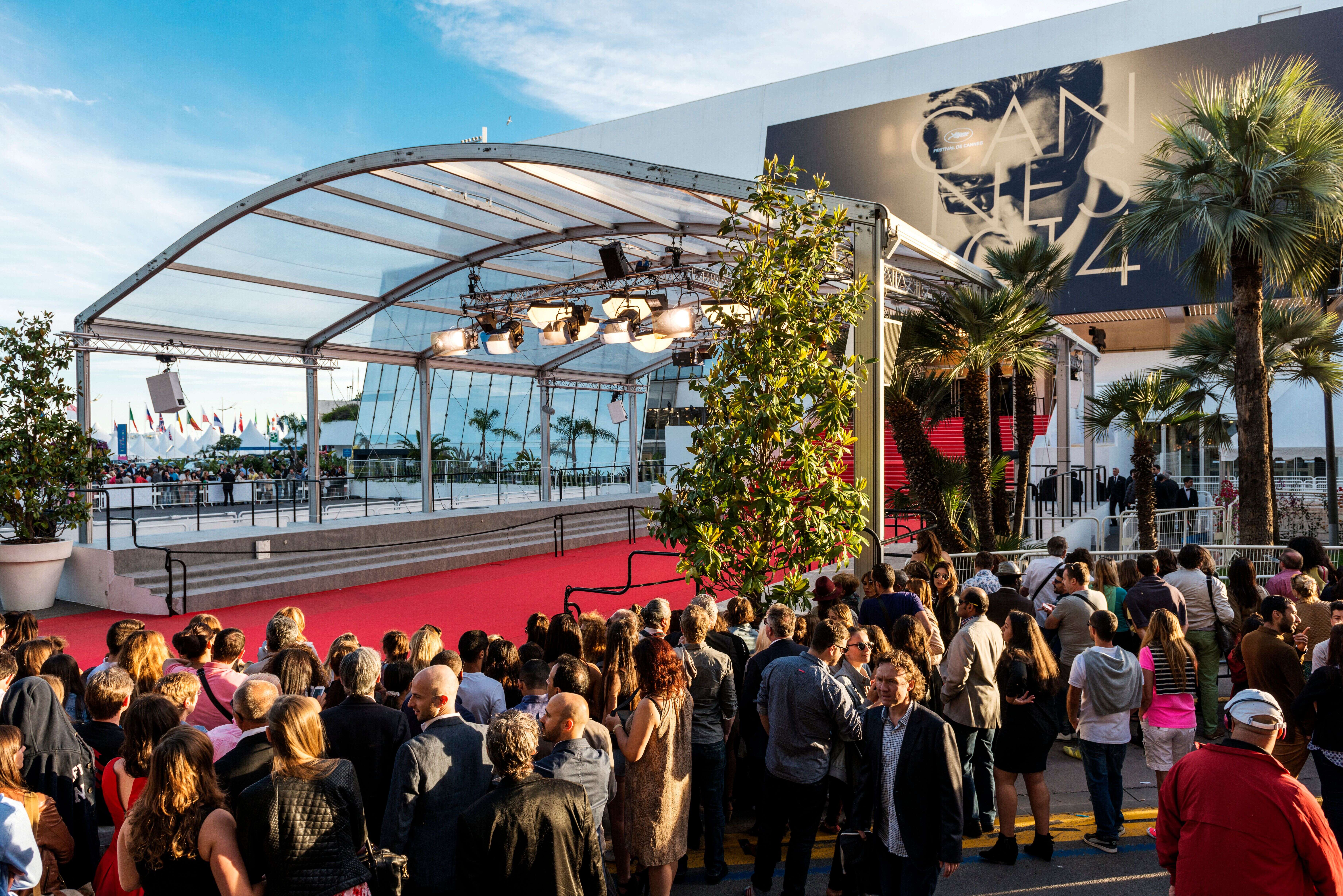 Le tapis rouge et les marches du festival de Cannes, en 2014