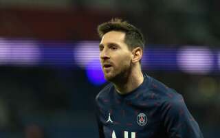 Lionel Messi pendant le match PSG-Monaco au Parc des Princes, à Paris, le 12 décembre 2021.