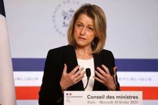 La ministre de la Transition écologique Barbara Pompili après le Conseil des ministres du 10 février