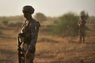 Des soldats français de l'opération Barkhane patrouillant au Burkina Faso, à la frontière avec le Mali et le Niger, en novembre 2019.