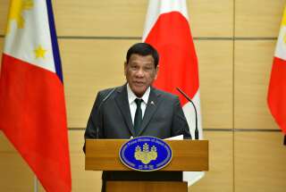 Rodriguo Duterte lors d'un voyage au Japon en mai 2019