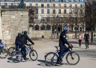 Une brigade de police à vélo, comme celle ayant tiré sur le véhicule dans lequel une jeune femme est décédée dimanche à Paris.