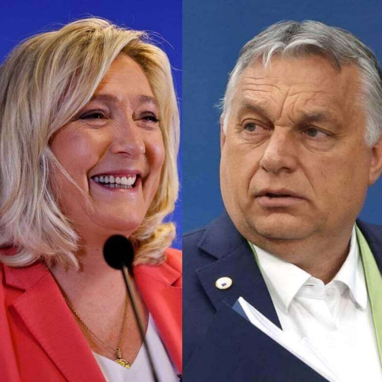 Marine Le Pen et Viktor Orban