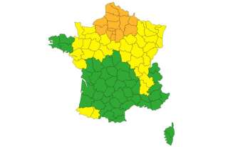 17 départements de la région parisienne et des Hauts-de-France ont été placés en alerte orange aux orages par Météo-France.