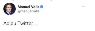 Le dernier message de Manuel Valls sur Twitter après sa défaite au premier tour des législatives, le 5 juin 2022