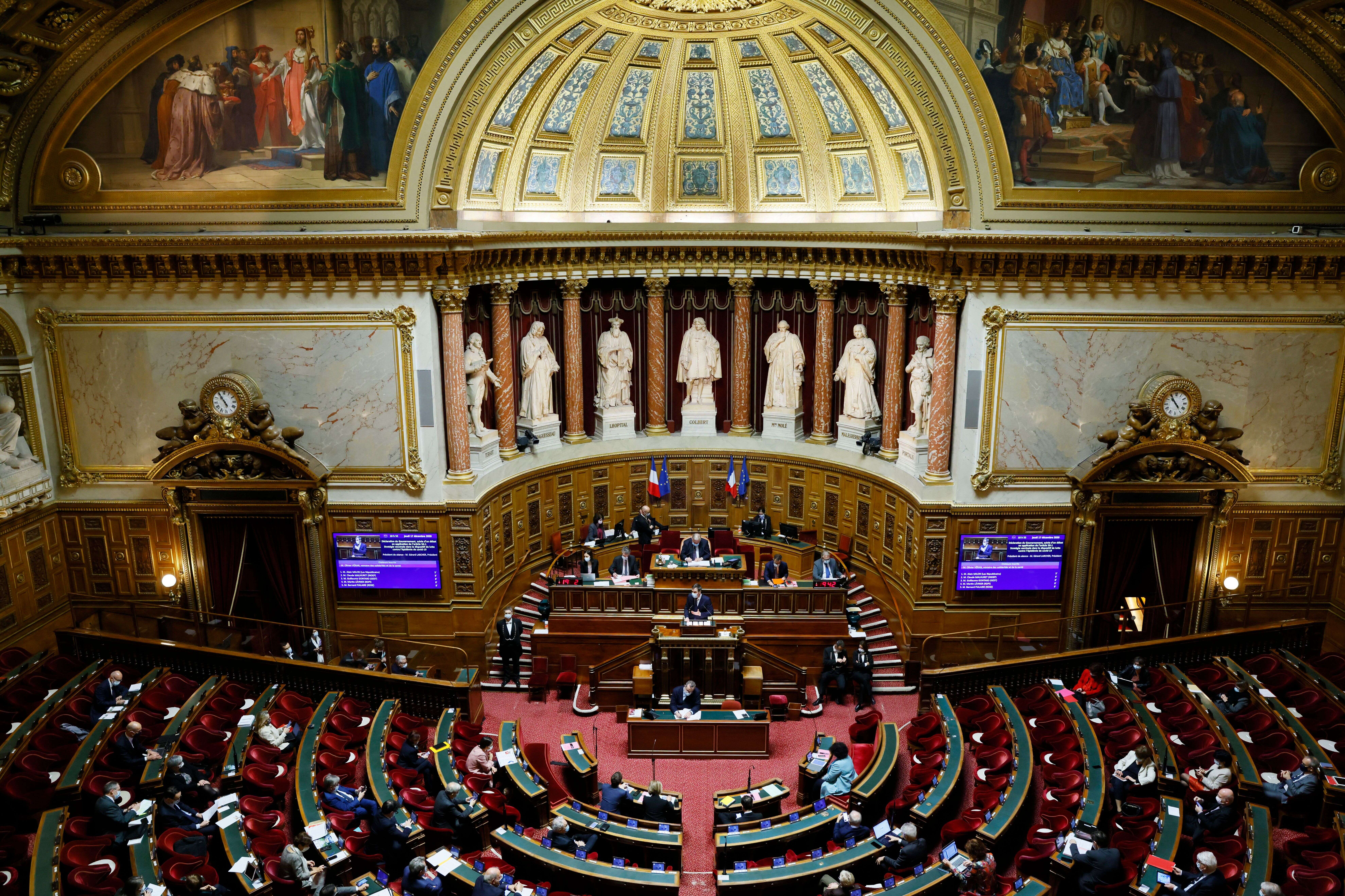 Une session au Sénat photographiée au mois de décembre 2020.