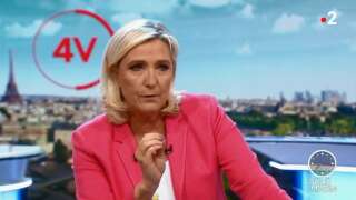 Marine Le Pen sur le plateau de France 2 jeudi 19 septembre.