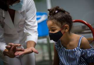 Dans un centre de vaccination à La Havane, à Cuba, le 24 août 2021.