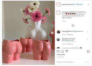 Les vases en céramique d'Anissa Kermiche, à l'effigie du corps féminin, rencontrent un succès fou sur Instagram.