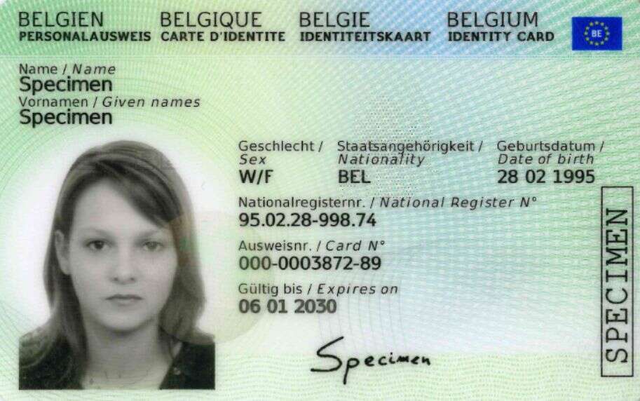 La carte d'identité belge n'indiquera bientôt plus la mention de genre