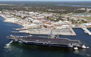 La base militaire navale de Pensacola en Floride, théâtre d'une fusillade ce 6 décembre.