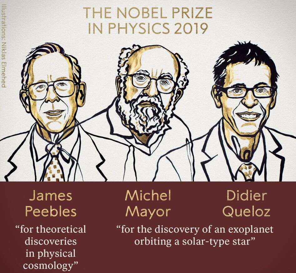 Le prix Nobel de physique 2019 a récompensé trois chercheurs pour deux travaux particuliers, dont la découverte de la première exoplanète